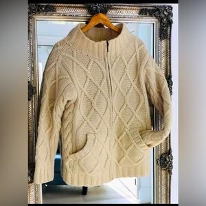 Unisex Carraigdon Ireland Vintage Wool Jacket/Sweater M/L fit Ladies